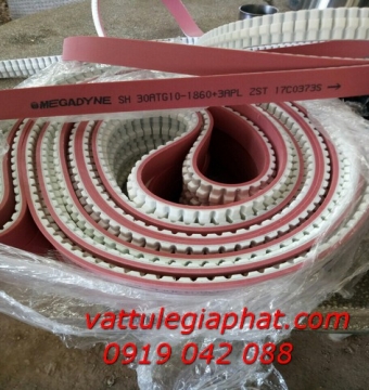 Dây curoa răng đắp cao su đỏ, Dây curoa răng PU đỏ