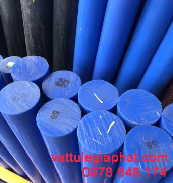 NHỰA MC NYLON PHI TRÒN 90MM - NHỰA MC XANH PHI 90MM