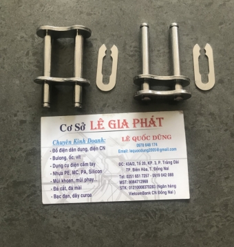 KHÓA SÊN ĐƠN INOX, KHÓA XÍCH ĐƠN INOX
