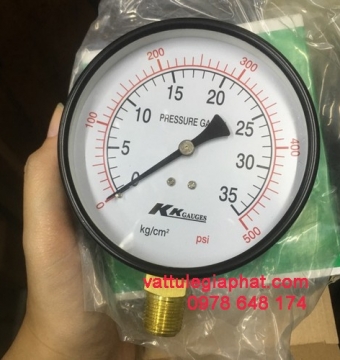 ĐỒNG HỒ ĐO ÁP SUẤT 35KG HIỆU KK, ĐỒNG HỒ ÁP SUẤT 35KG HIỆU KK