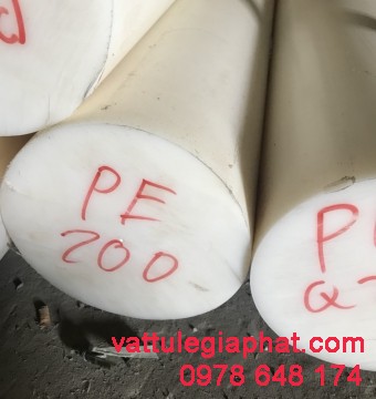 NHỰA PE TRÒN PHI 200MM - NHỰA PE PHI 200MM