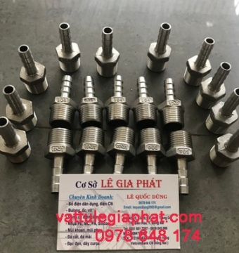 NỐI ĐUÔI CHUỘT INOX 304, NỐI ĐUÔI CHUỘT REN INOX
