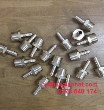 NỐI ĐUÔI CHUỘT INOX 304, NỐI 1 ĐẦU REN,1 ĐẦU ĐUÔI CHUỘT INOX 304