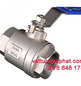 VAN BI INOX 304 TAY GẠT PHI 27MM, VAN GẠT INOX 304 PHI 27MM, VAN BI INOX TAY GẠT PHI 27MM