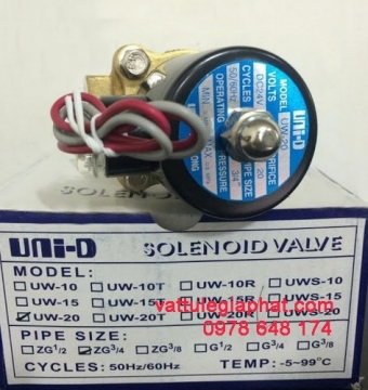 VAN ĐIỆN TỪ UNID UW, VAN ĐIỆN UNID UW