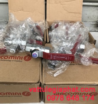 van bi tay gạt italia 21mm, van bi tay gạt giacomini, van bi 21mm italia, van gạt hiệu giacomini